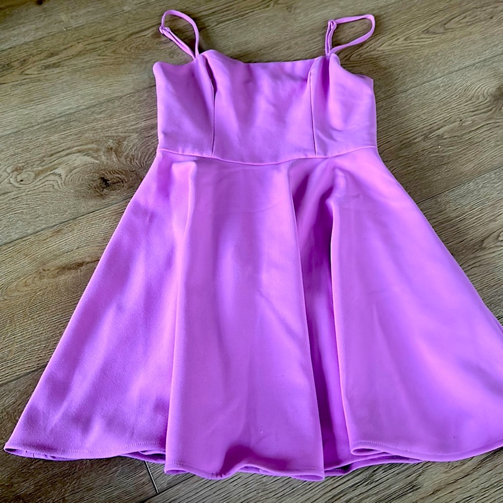 French Connection Teen Lavender Dress Size 0 Spaghetti Strap!